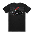 Street Rivals S-Chassis Tee in black, back mockup showing the large graphic