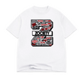 Zociety Big Z Oversized Tee in white, back mockup showing the large graphic